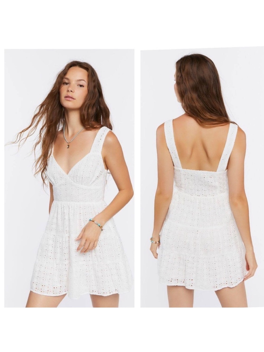 Forever 21 eyelet mini dress